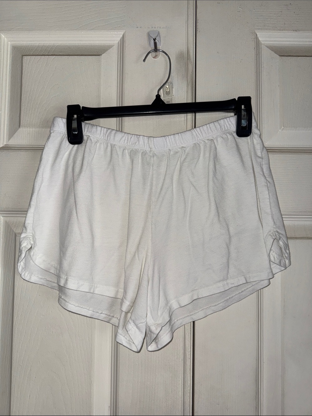 Mate The Label White Back Pocket Knit Shorts